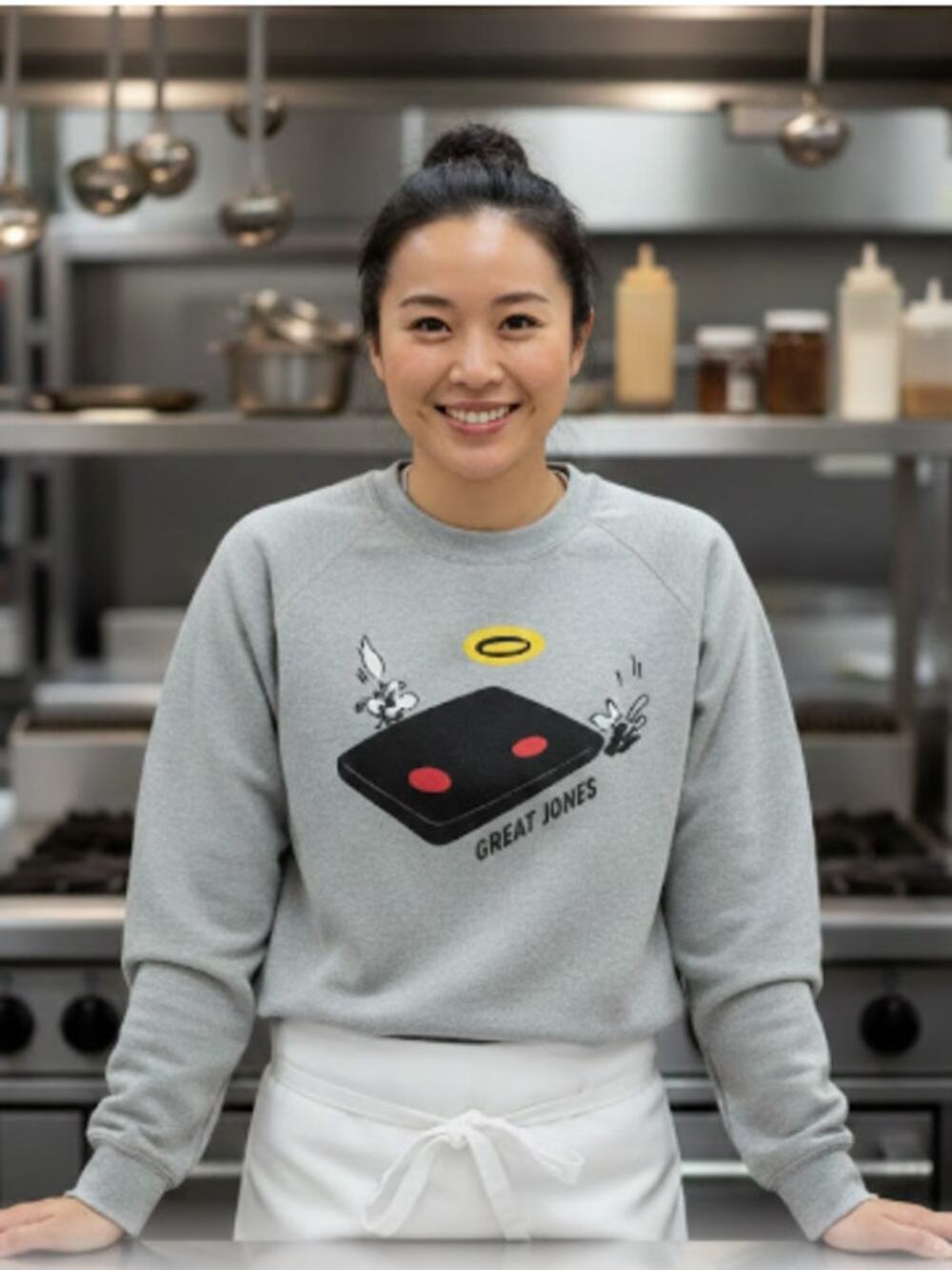 Great Jones Gray Sweatshirt – Size Large, Cozy & Casual